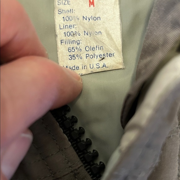 Vintage LLBean Coat Men's M Gray Baxter State Parka Hooded Quilted - Picture 3 of 15